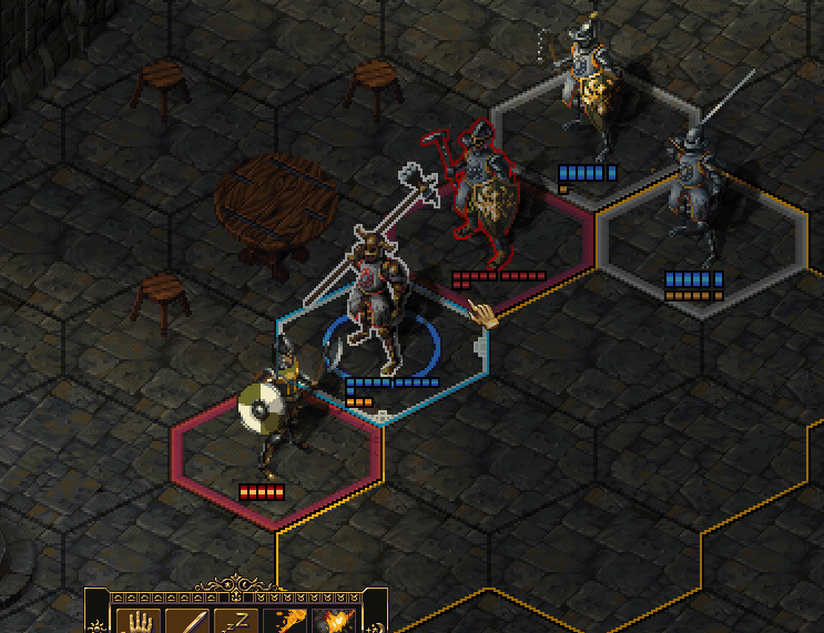 Formation fighting in game